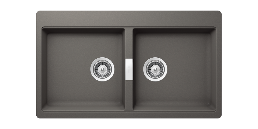 Νεροχύτης Ένθετος Ερμάριο 86 εκ.50 εκ.Γρανίτης Silverstone Schock Cristadur Mono 15295-1442