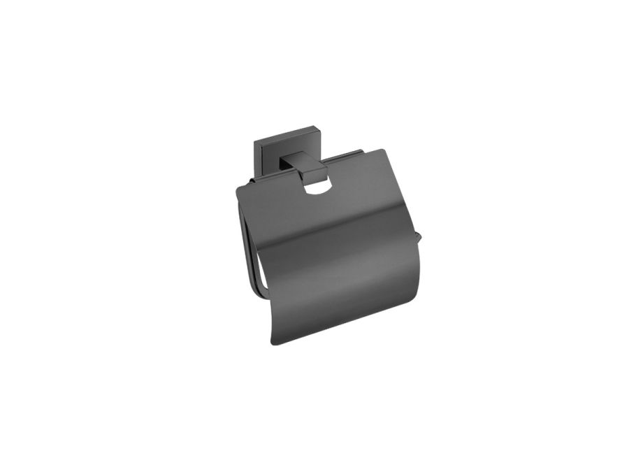 Χαρτοθήκη Επίτοιχη με Καπάκι Enigma Graphite Dark 26117-122