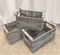 Σετ 3 Καλάθια Bamboo σε Γκρί  36x23x24cm,31x19x13cm &26x15x12cm Etoile AB-014B