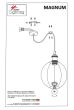 SE21-BR-10-3BL-GR12 MAGNUM FLEX Bronze Metal Pendant Black Metal Grid+ HOMELIGHTING 77-8965
