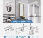 SE-NK-60 MULAN WALL LAMP NICKEL 60CM 3CCT 12W WITH MEMORY Δ2 HOMELIGHTING 77-50564