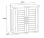 Ντουλάπι Τοίχου MDF Λευκό/Καφέ 52x22x55cm MRShome DS-1181000