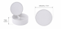 Κουτί Αποθήκευσης PP με Καθρέπτη Φ15x5.5cm White MRShome DF-0060003