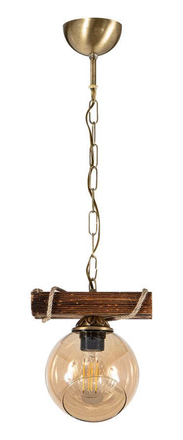 PDT 2059-1 ΡΑΓΑ 1/Φ  ΞΥΛΙΝΗ ΡΑΓΑ ΣΧΟΙΝΙ  ΜΕΛΙ ΓΥΑΛΙ 1ΧΕ27 ARlight 0083515