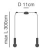 SE21-GM-4-BL2-GR1 ADEPT TUBE Gold Matt Pendant Black Metal Grid+ HOMELIGHTING 77-8620