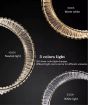 SE LED 60+80 OVELA ROSE GOLD Φ60+80cm 3CCT REMOTE CONTROL 2 YEARS WARRANTY HOMELIGHTING 77-51194