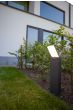 Φωτιστικό Κολωνάκι IP54 17,5w 1300lm 3000-5000Κ 116° 200x160xY635mm Dark Grey Χυτό Αλουμίνιο Lutec Pano 7289001118
