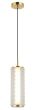 Φωτιστικό Κρεμαστό Μονόφωτο Led 18w 3000K 1600lm D150xH1500mm Λευκό-Χρυσό Irma Viokef 4294700