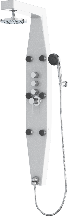 Sanitec A 801 Στήλη Ντους A-801-14-Metallic-Ice