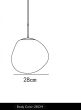 SE21-AL-28 ALTRA PENDANT SILVER E27 28cm 2 YEARS WARRANTY HOMELIGHTING 77-51182