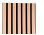 Κρεμάστρα Επίτοιχη Τριών Θέσεων M25xY160cm MDF Φυσικό Μαύρο Mirrors & More Grace 2270498