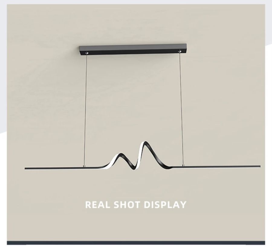 Φωτιστικό Κρεμαστό Led 100x20x18cm 18w 3CCT 3000-4000-6500K Αλουμίνιο Μαύρο Ματ Homelighting Palms 77-50456