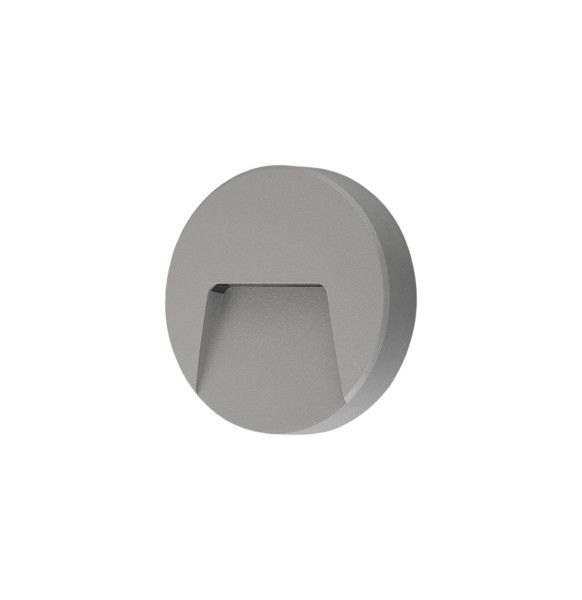 ΦΩΤΙΣΤΙΚΟ ΤΟΙΧΟΥ SLIM LED 3W IP65 230V 3000K Φ135mm PRO ΓΚΡΙ ARTE ILLUMINA Eurolamp 145-52015