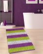 Πατάκι Μπάνιου Λαχανί-Μωβ 50x80cm #2335 Cotton Chenille San Lorentzo 1509 LIME PURPLE