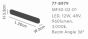 MF30-03-01 MAGNETIC FLEX 48V Grille Module 12W 960Lm 3000K Lightings Surface Mounted Black 1Γ3 HOMELIGHTING 77-8979