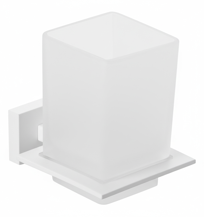 Ποτηροθήκη Γυαλί Λευκό Bronze Art Lugano 20X6-AA