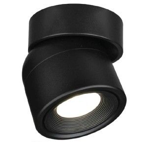 InLight Φωτιστικό Σποτ Οροφής LED 7W, 3000K , Μαύρο, D:9x9,3cm 9096-Black