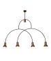 HL-3523-5 CHRISTOPHER OLD COPPER & BLACK PENDANT HOMELIGHTING 77-3792