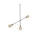 SE 136-3 CODY PENDANT BLACK & BRUSHED BRASS B1 HOMELIGHTING 77-3536
