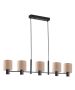 SE21-BL-120-SH3 ADEPT PENDANT Black Metal Pendant Brown Shade+ HOMELIGHTING 77-8871