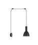 SE21-BL-4-NM1W-MS2 ADEPT TUBE Black Matt Wall Lamp Black Metal Shade+ HOMELIGHTING 77-8816