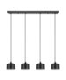 SE21-BL-B10-4BL-MS1 ADEPT PENDANT Black Metal Shade+ HOMELIGHTING 77-9040