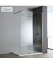 Διαχωριστικό κρύσταλλο ντουζιέρας IWIS Walk-in 140 ρυθμιζόμενo από 136 έως 138εκ., Devon Clean Glass PVD AISI304 Bronze Brushed IW140C-221