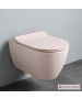 Λεκάνη Κρεμαστή MOON/50,5 Clean-Flush με κάλυμμα Slim Soft Close, Scarabeo Antique pink (rosa) 552000SC-810
