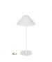 Πορτατίφ  Ø150xH323mm IP44 Επαναφορτιζόμενο USB Led 3w 321lm 3000K 3 Step Dimming Λευκό Viokef Cone 4275200