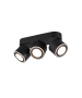 Σποτ Τρίφωτο Μαύρο Ματ 27xH10cm Led 3x5w 3000K 3x450lm Trio Lighting Taurus 652910332