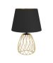 Φωτιστικό Επιτραπέζιο D19xH45cm 1xE27 Μαύρο-Ορείχαλκος Eglo Jazminia 390039