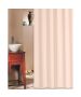 Κουρτίνα Μπάνιου με Κρικάκια Υφασμάτινη Αδιαβροχοποιημένη Εκρού Μ180xΥ200cm Solid San Lorentzo 1030B EKRU