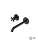 Μπαταρία Νιπτήρα Τοίχου Εlle Cross La Torre Black Matt 38032-400