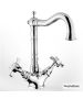 Μπαταρία Νιπτήρα με Αυτόματη Βαλβίδα Princeton Bugnatese Chrome 834-100