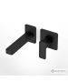 Μπαταρία Νιπτήρα Τοίχου Quadra Eurorama Black Μatt 144904-400