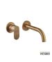 Μπαταρία Νιπτήρα Τοίχου Slim Vicario Antique Brass 500045-221
