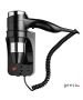 Σεσουάρ 3 ταχυτήτων 1600w με πριζα ξυρ.μηχ. Geesa Chrome/Black 6478-100400