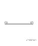Πετσετοκρεμάστρα Σταθερή Μονή 45εκ. Langberger Chrome 21108-01A