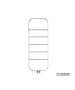 Θερμαινόμενη Πετσετοκρεμάστρα μπάνιου Inox SPARK 120x45 Brushed SPA12045-111