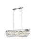 Φωτιστικό Κρεμαστό L1150xB300xH1100 mm 13xE14 Χρωμέ -Διάφανα Κρύσταλλα Eglo Valparaiso 1 39495