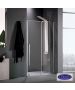 Συρόμενη πόρτα καμπίνας ντουζιέρας Breeze 150 ύψους 200εκ.  ρυθμιζόμενη από 147 έως 151εκ. Devon Clean Glass Chrome BSL150C-100
