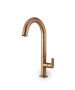 Μπαταρία Νιπτήρα Υψηλή με Βαλβίδα Clic-Clac Slim Vicario natural Brass 500041-225