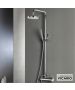 Μπαταρία Ντουζιέρας με Κεφαλή και Κολώνα ρυθμιζόμενου ύψους Slim Vicario Chrome 500065-100