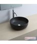 Νιπτήρας Πορσελάνης Glam Φ39 Scarabeo Ardesia (Black Matt) 1807-401