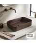 Νιπτήρας Πορσελάνης 50x36 Bianco Ceramica taupe Matt 34050-530