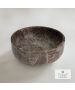 Νιπτήρας Μαρμάρινος Thalo Φ33 h.12.5 Fossil Emperador Dark DR33-523