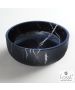Νιπτήρας Μαρμάρινος Thalo Φ39 h.14 Fossil Marquina Nero DR39-400