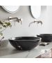 Νιπτήρας Μαρμάρινος Molo Φ45 h.14 Fossil Marquina Nero DR45-400