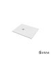 Ντουζιέρα Cast Marble (Χυτό μάρμαρο) με Βαλβίδα Slate 100 x 80 Sirene White Matt S10080-301
