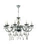 InLight Κρεμαστό φωτιστικό από φιμέ γυαλί και κρύσταλλα 8XE14 D:75cm 5314-8-FIME